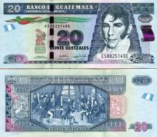 *20 Quetzales Guatemala 2010-23 P124 UNC - Kliknutím na obrázok zatvorte -